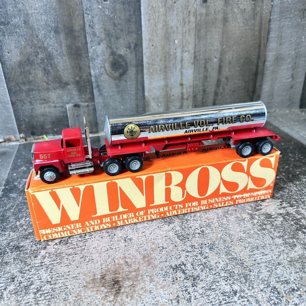 Winross Airville,‎ PA Fire Company Tanker 1/64 Red Airville Volunteer Fire Co
